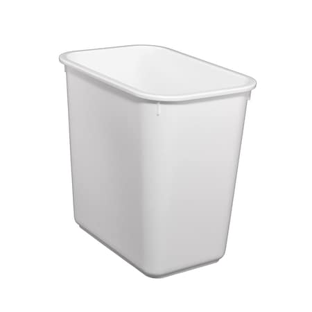 Hapco-Elmar 8 qt. Rectangular Trash Can R4000WHT